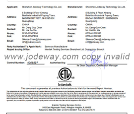 ETL 1310 Certificate